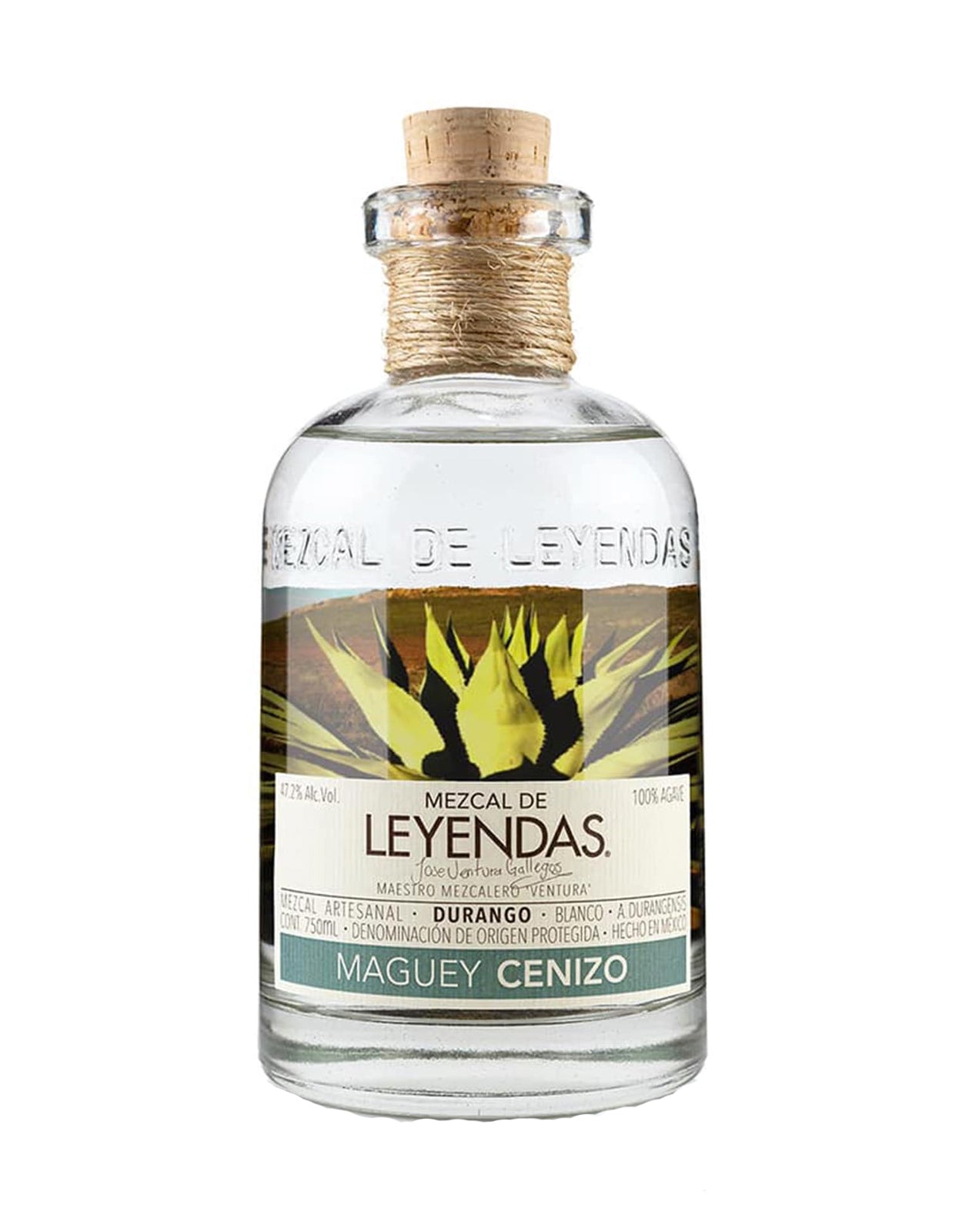 Mezcal De Leyendas Maguey Cenizo Durango