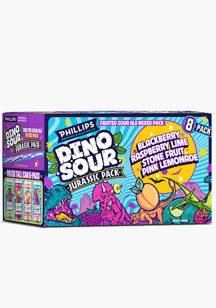 Phillips Dinosour Jurassic Mix Pack 473 ml - 8 Cans