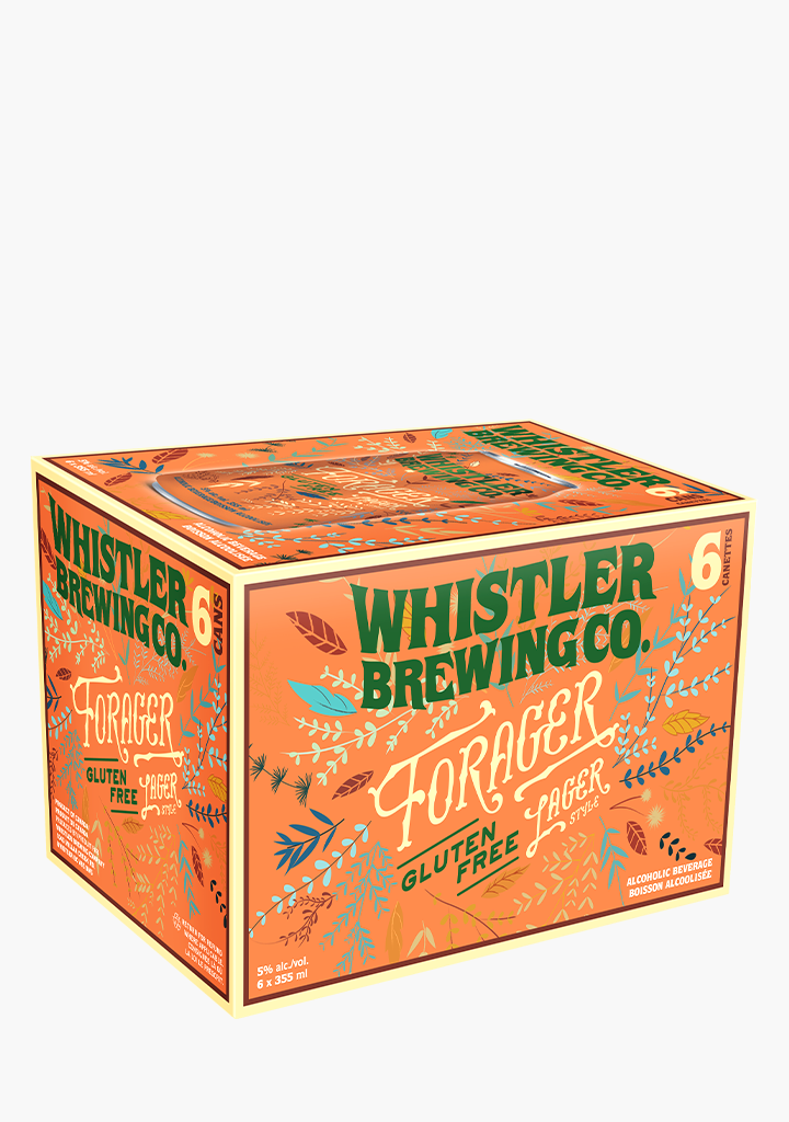 Whistler Brewing 'Forager' Gluten Free Lager - 6 X 355ML