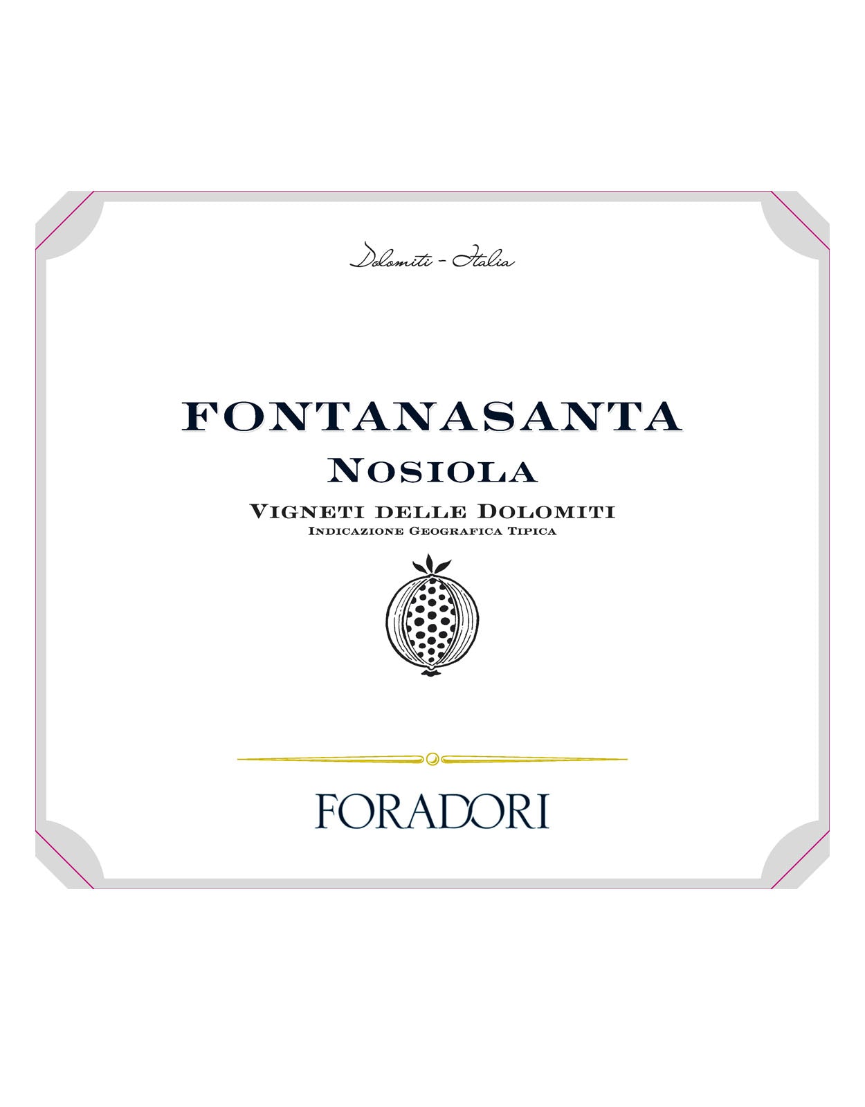 Foradori Fontanasanta Nosiola Vigneti delle Dolomiti IGT 2018