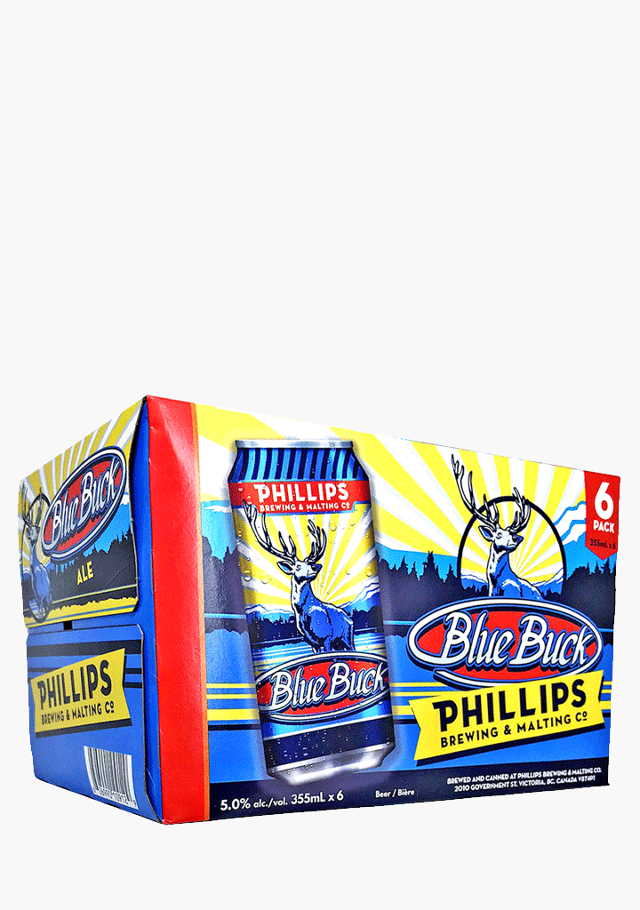 Phillips Brewing 'Blue Buck' Ale Cans - 6x355ML