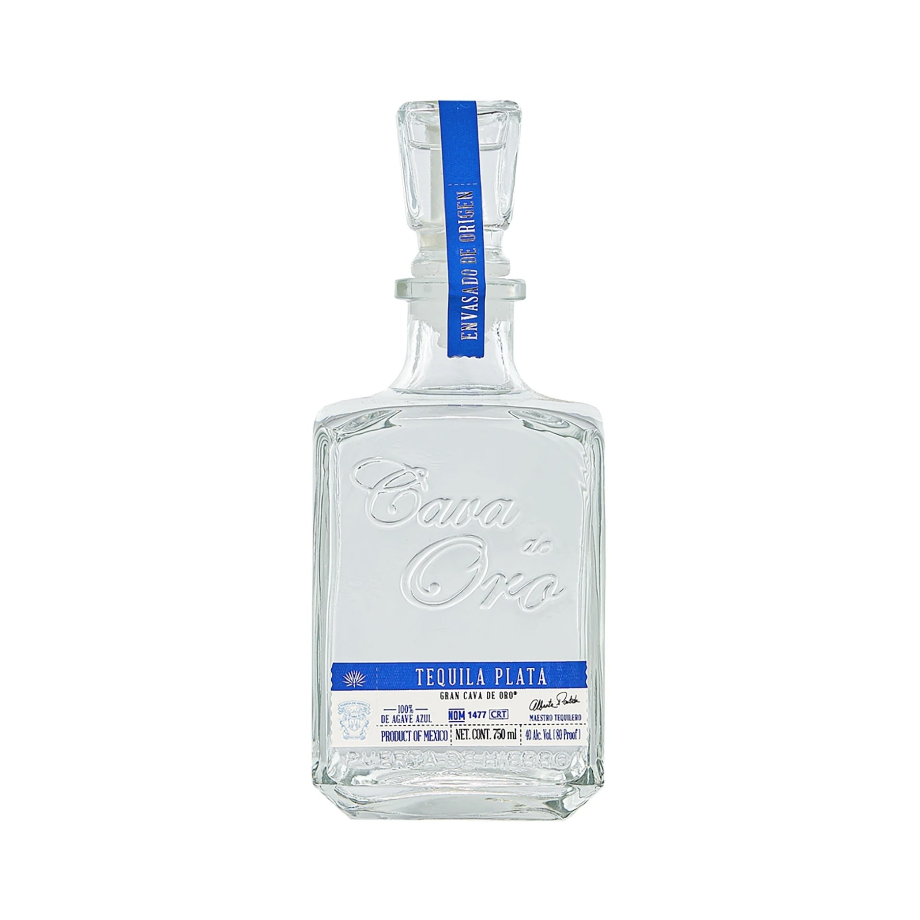 Cava De Oro Plata Tequila