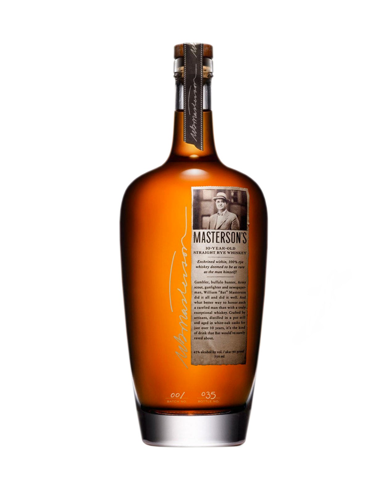Masterson's 10 Year Old Straight Rye Whiskey