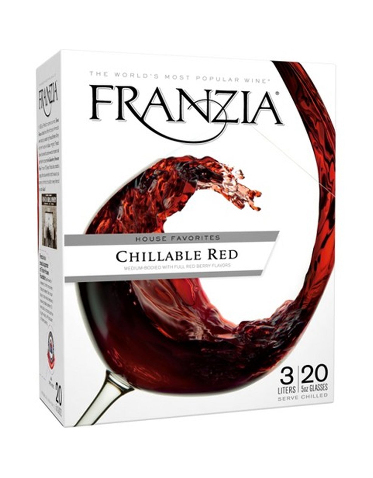Franzia Chillable Red (NV) - 3 Litre Box