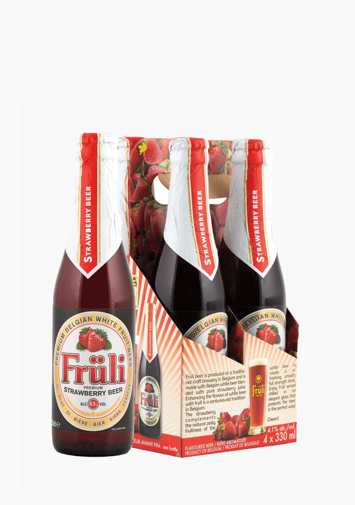 Fruli Strawberry Beer - 4 x 330ML