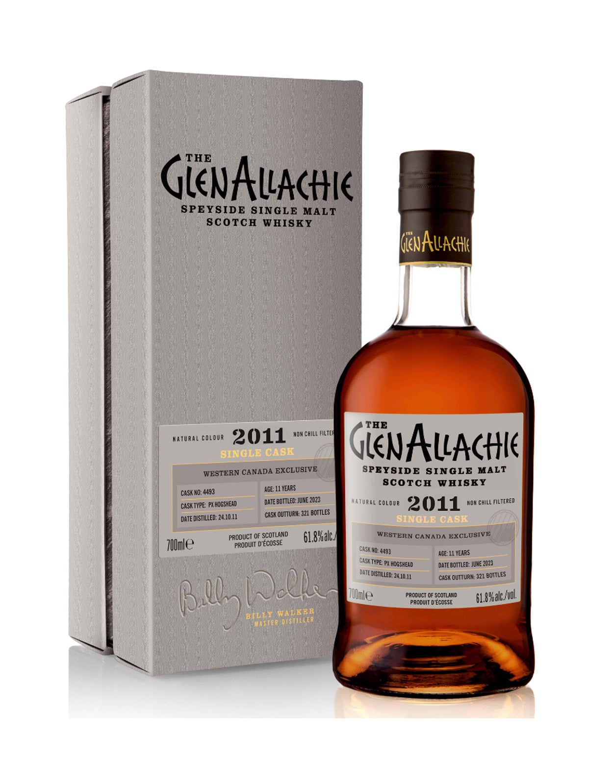 Glenallachie Single Malt 2011 Single Cask #4493 PX Hogshead