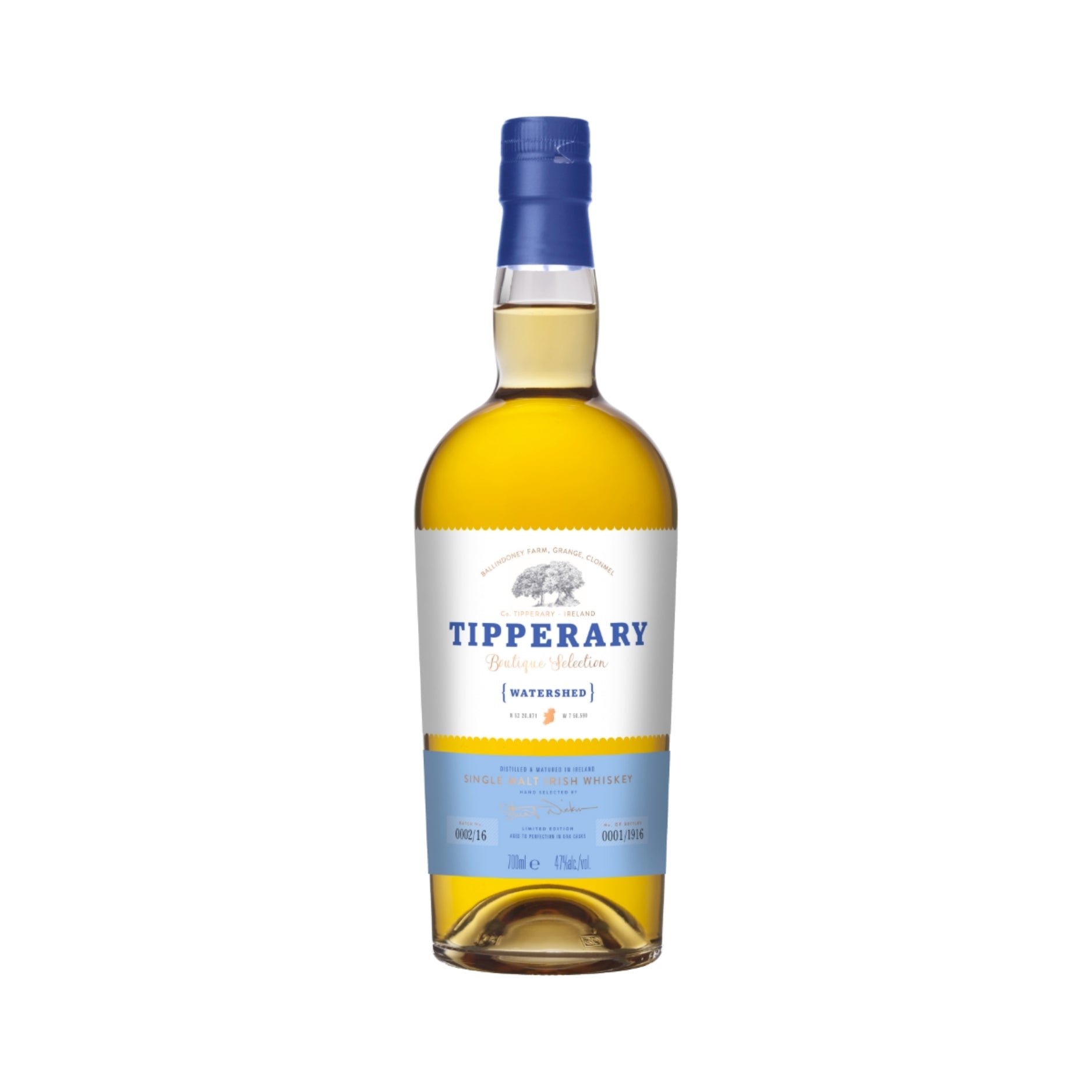 Tipperary 'Watershed' Single Malt Irish Whiskey (case of 6)