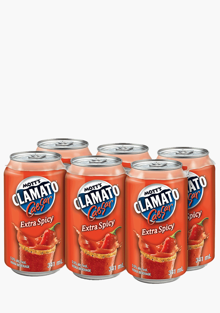 Mott's Clamato Caesar 'Extra Spicy' - 6x341ML
