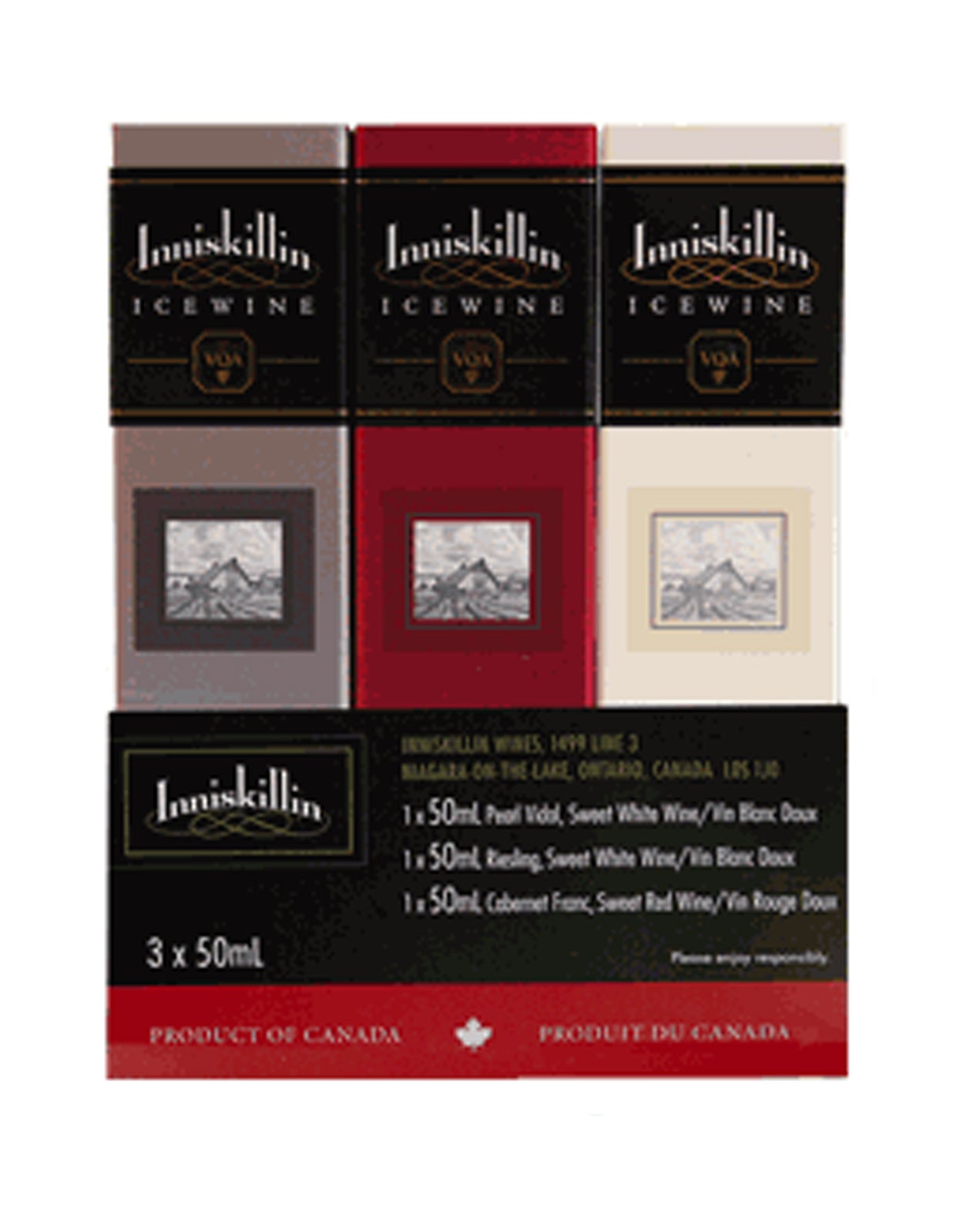 Inniskillin Ice Wine 50 ml Mini - 3 x 50 ml Bottles