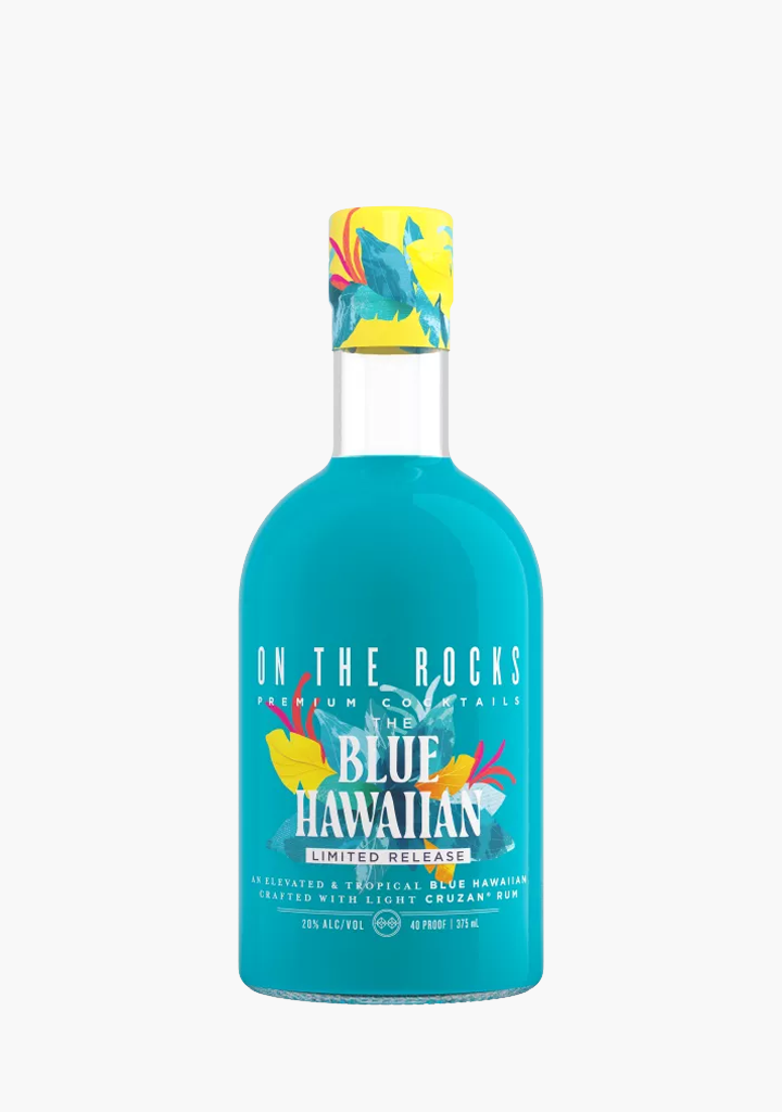 On The Rocks Blue Hawaiian - 375ML