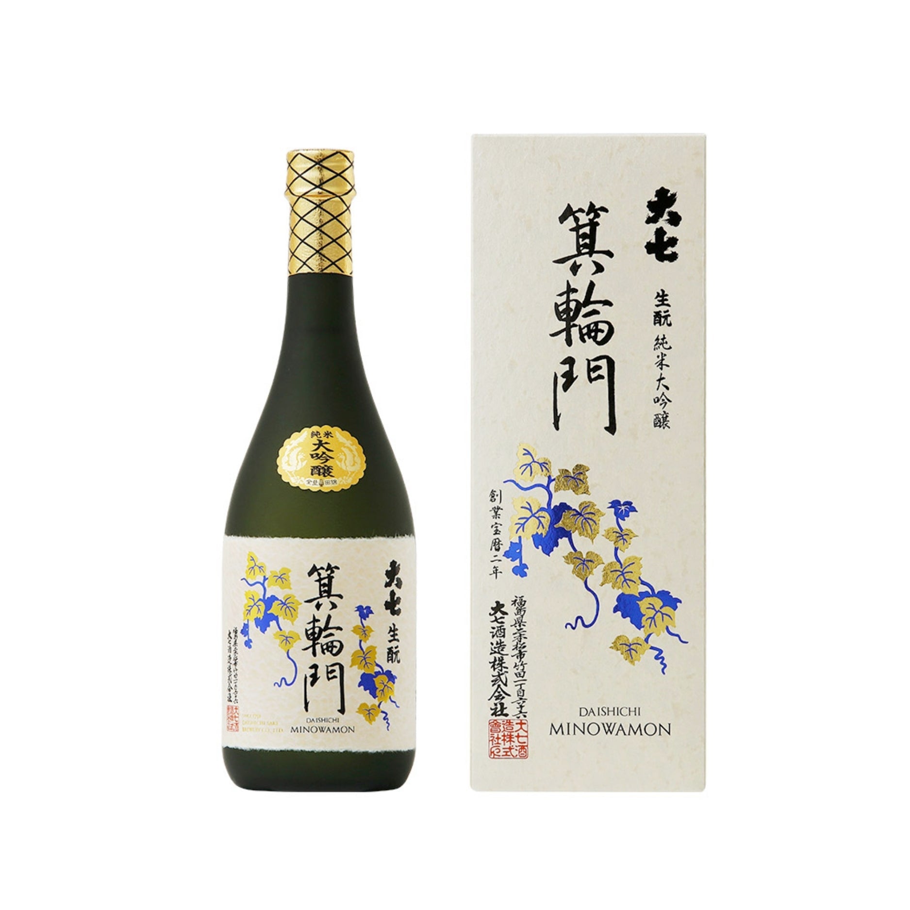 Daishichi Minowamon Kimoto Junmai Dai-Ginjo Sake - 720 ml