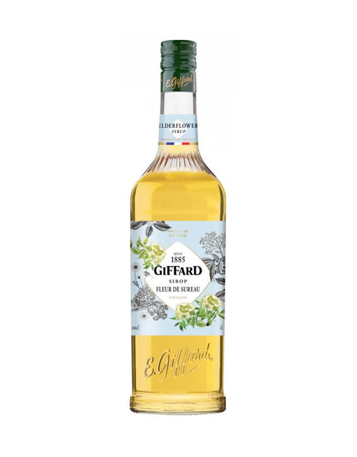 Giffard Elderflower Syrup (Non Alcoholic) - 1 Litre Bottle