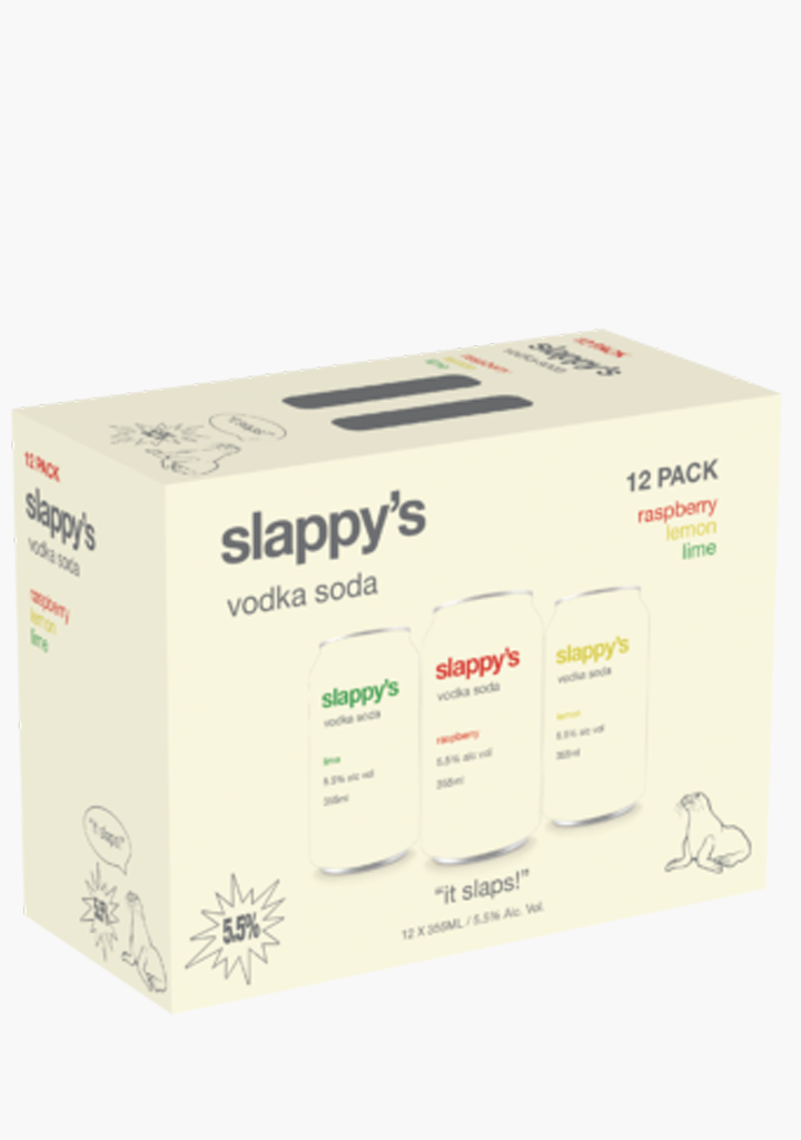 Slappy's Vodka Soda Mixer - 12x355ML