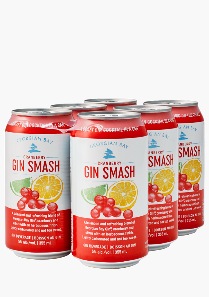 Georgian Bay Cranberry 'Gin Smash' - 6 x 355ML