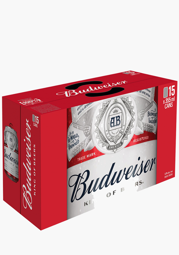 Budweiser 355 ml - 15 Cans