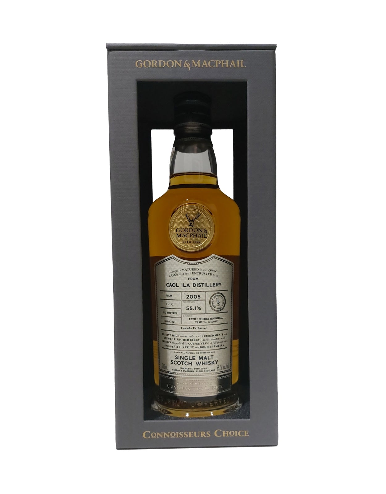 Gordon & MacPhail Caol Ila Single Malt 2005 18 Year Old 'Connoisseur's Choice'