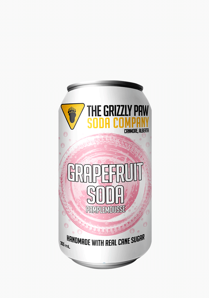 Grizzly Paw Grapefruit Soda - 4 X 355ML