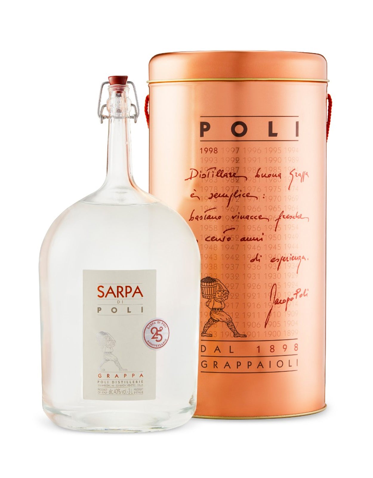 Poli Sarpa Big Mama Grappa - 3 Litre Bottle