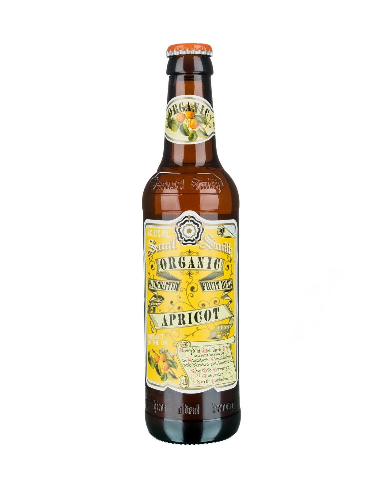 Samuel Smith Organic Apricot Fruit Beer 550 ml - Single Bottle