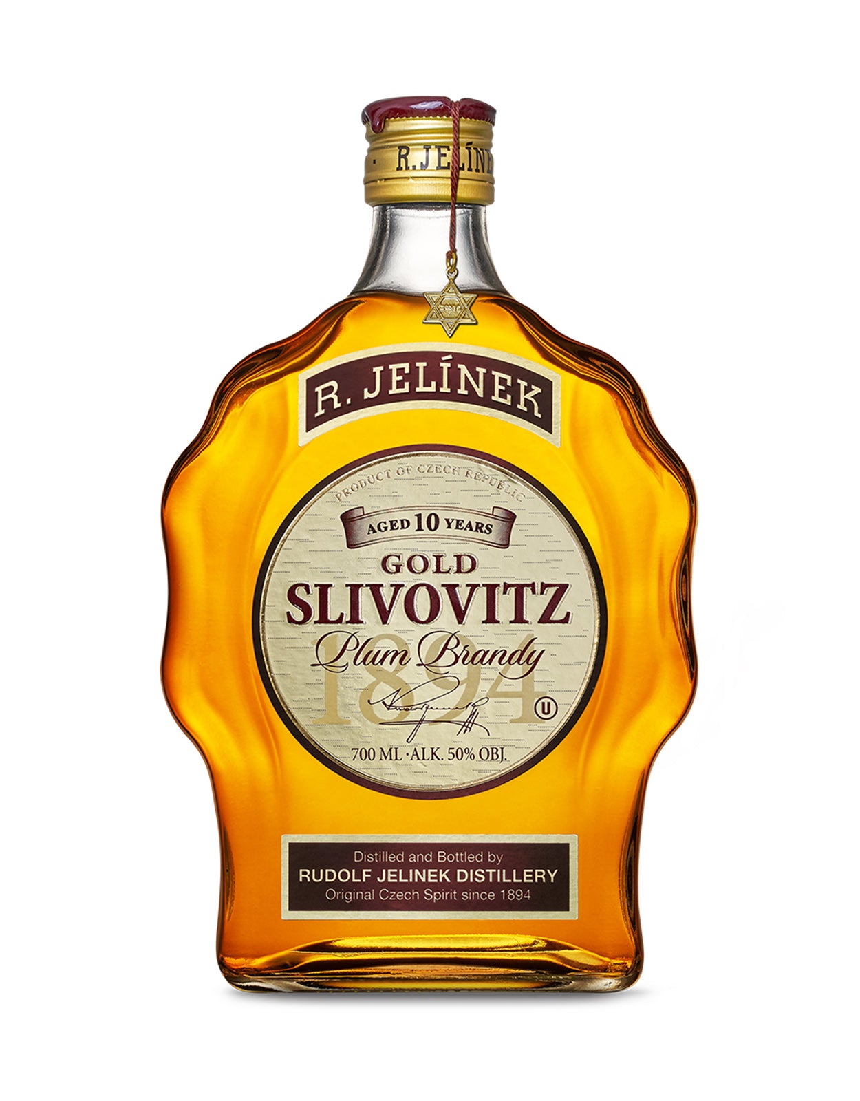 R. Jelinek Gold Aged 10 Years Kosher Slivovitz