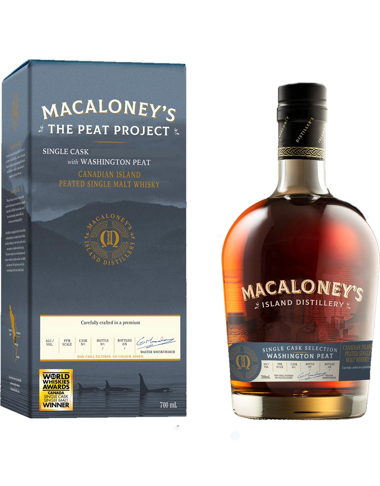 Macaloney's The Peat Project Peated Single Malt Whisky