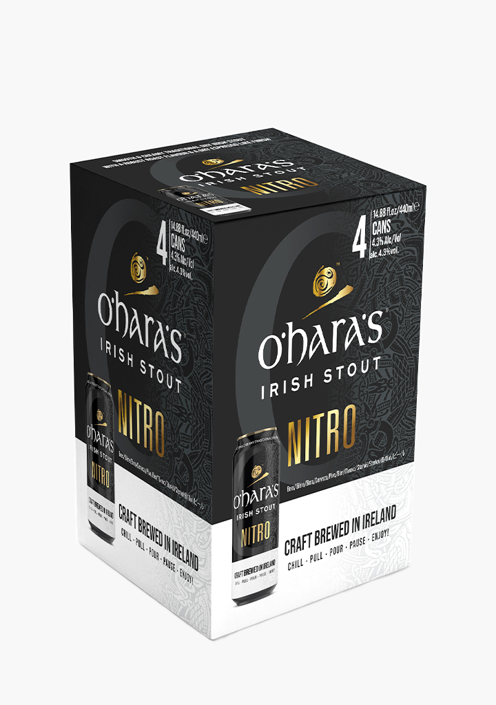 O'Hara's 'Nitro' Irish Stout - 4 x 440ML