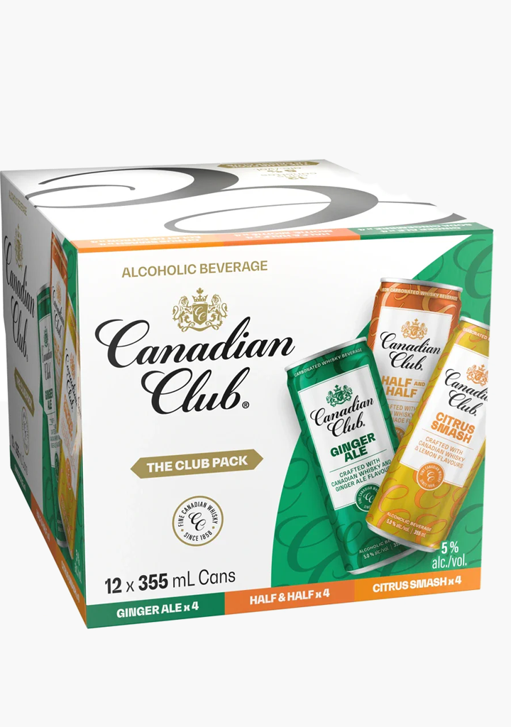 Canadian Club 'The Club Pack' - 12x355ML
