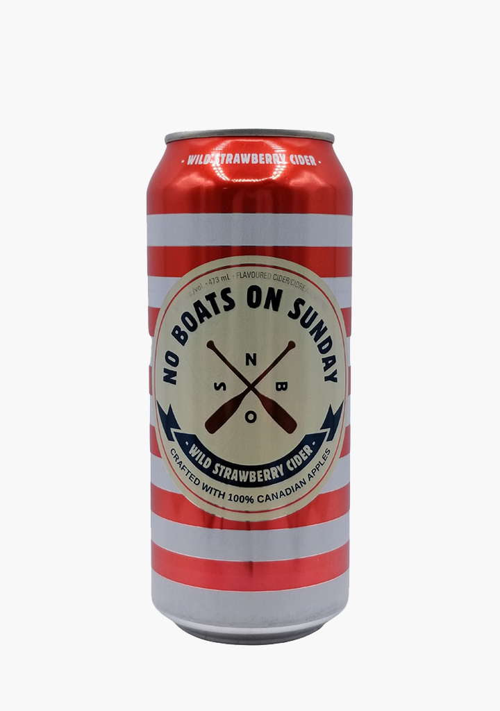 No Boats On Sunday 'Wild Strawberry' Cider - 4 X 473ML